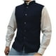 thumbnail image 1 of Ceisia Breathable Wrinkle-Resistant Men's Slim Fit Stand-Collar Herringbone Waistcoat Gift, 1 of 4