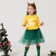 thumbnail image 2 of Vestido de Navidad para niñas, vestido de tul tejido de malla, vestido de princesa de una pieza para Año Nuevo, manga larga, patrón de alce para niñas, 2 of 5