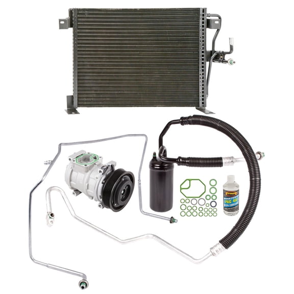 A/C Kit w/ AC Compressor Condenser Drier For Jeep Grand Cherokee V8 1993 1994 1995 1996 1997 1998 ZJ 5.2L & 5.9L - BuyAutoParts