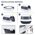 thumbnail image 4 of TOPMART Hooded Litter Box,Large Enclosed Cat Litter Box with Lid for Cats,Gray , 4 of 7