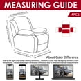 thumbnail image 2 of EIMELI Printed Recliner Slipcover Polyester Stretch Furniture Chair Cover  Brown, 2 of 8