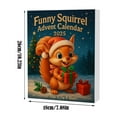 thumbnail image 3 of Funny Squirrel Advent Calendar 2025 24 Days Christmas Countdown Calendar with 24pcs 2D Acrylic Squirrel Ornaments Cute Animals Christmas Tree Pendant Home Decorations Gifts, 3 of 7