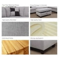 thumbnail image 3 of PonLiving Furniture Breeze 106.5'' Sectional Sofa with Storage Ottoman, Left Hand & Right Hand Facing, 3 of 4