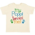 thumbnail image 3 of Inktastic My Poppi Loves Me Gift Boys or Girls Toddler T-Shirt, 3 of 5