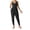 #02Black, variant on Women Jumpsuits 2026 Summer Sleeveless Backless Tank Top Rompers Yoga Gym Workout Jumper One Piece Outfits Black L