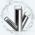thumbnail image 4 of Mini Stainless Steel Sealed Capsule Waterproof Pill Box Camping Firstaid Pendant, 4 of 9