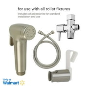 Brondell Rinslet Hand-Held Bidet in Brushed Nickel Finish, Silver