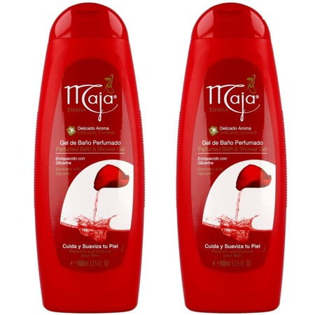 Maja Gel pour le Bain et la Douche - Gel de Baño Parfumé 13,5 Oz, Lot de 2