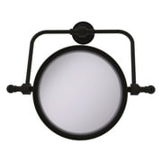 Retro Dot Collection Wall Mounted Swivel Make-Up Mirror 8 Inch Diameter with 4X Magnification