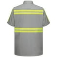 thumbnail image 3 of Red Kap Men's Short Sleeve Enhanced Visibility Cotton Work Shirt, 3 of 4