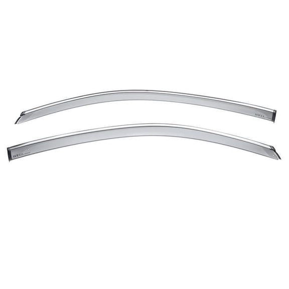 Wellvisors Side Window Visors Deflectors Rain Guards With Chrome Trim for 2013-2017 Honda Accord Coupe 3-847HD031