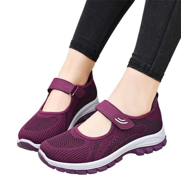 Willtoo Lightweight Breathable Women's Mary Jane Orthopedic Shoes Summer Cutout Design Mesh Walking Shoes for Casual Comfortable Sneakers