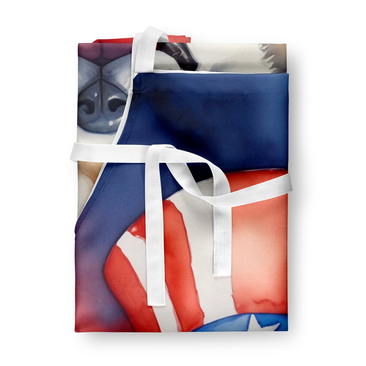 Carolines Treasures DAC5634APRON 30 x 27 in. Akita Patriotic American Apron