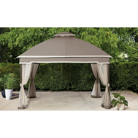 hometrends 10 ft. x 12 ft. Soft Top Gazebo, Includes bug netting