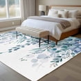 thumbnail image 4 of Farmhouse Large Area Rugs 8x10 ft Watercolor Blue Eucalyptus Leaves Rustic Botanical Washable Rug Non Slip Indoor Carpet Absorbent Floor Mat for Living Room Bedroom Dining Room, 4 of 9