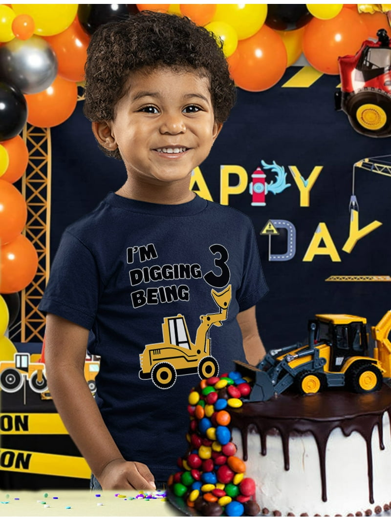Construction Themed Party Ideas For Year Old 3rd Birthday Shirt