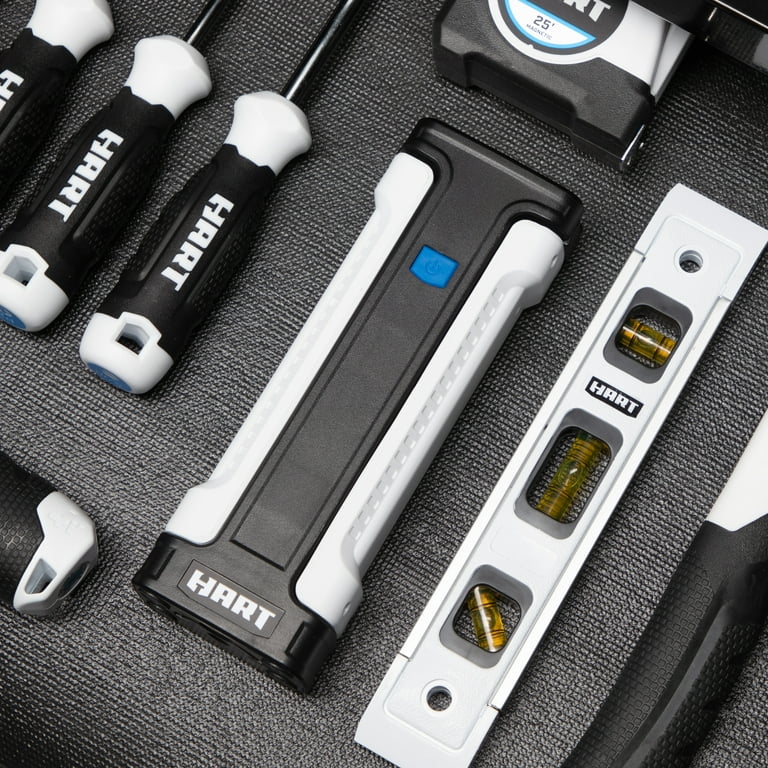 HART Dual Axis Rechargeable Handheld Work Light with Flashlight