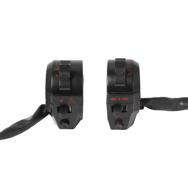 Riwesomey 1 par de interruptores de manillar de motocicleta, lámpara de señal de motocicleta Universal izquierda derecha, botón de Control de luz de Accesorios para motos Riwesomey VI017997-00B