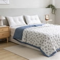 thumbnail image 4 of ChicYu Printed Washed Cotton Summer Throw, 39"x59", Soft Skin-Friendly Gift Cooling Quilt, Lightweight Air Conditioner Blanket, Colcha Lavada Regalo, Couverture Lavée Cadeau, 4 of 6