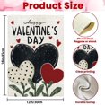 thumbnail image 3 of Valentine''s Day Garden Flag 12x18 Inch Double Sided Happy Valentines Yard Flag Red Black Love Heart Yard Sign for Seasonal Holiday Outdoor Home Decoration, 3 of 6