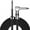 Black 2M, variant on 6.35mm Guitar Cable Professional Instrument Cord Right Angled Double Shielded