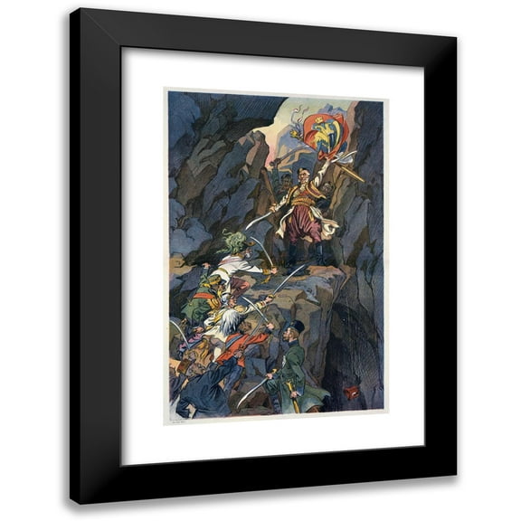 Udo Keppler 11x14 Black Modern Framed Museum Art Print Titled - Nicholas of Montenegro (1913)