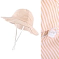thumbnail image 4 of BOBOGOJP Baby Girl Sun Hat Summer Foldable Beach Hats with UPF50+ Sun Protection Wide Brim Toddler Bucket Hat Cap, 4 of 4