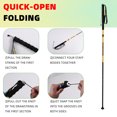 thumbnail image 7 of Ultra Light Carbon Fiber Trekking Poles | Collapsible Walking Sticks for Hiking & Trail Running | 125cm Non Adjustable, 130g, Shiny Yellow, Anti-Slip Grip for Men & Women, 7 of 7