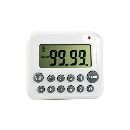 

Home Office LCD Digital Display Cooking Timer Living Room Digital Count Down Alarms Grilling Egg Boiling Electronic Stopwatch Grey