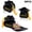 Black, variant on 30 Pcs Graduation Cap Gift Boxes 2026 Graduation Cap Candy Favor Box with Yellow Tassel Gilded Lettering Cardboard Table Centerpiece Decor