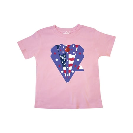 

Inktastic American Flag Tuxedo 4th of July Gift Toddler Boy Girl T-Shirt
