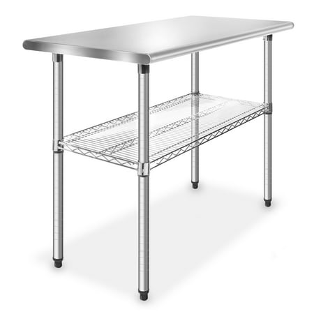 GRIDMANN Stainless Steel 49 in. x 24 in. Commercial Kitchen Prep & Work Table w/ Wire