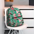 thumbnail image 6 of Haiem Tropical Flamingo Lightweight Backpack for School, Classic Basic Water Resistant Casual Daypack for Travel with Bottle Side Pockets, 6 of 7