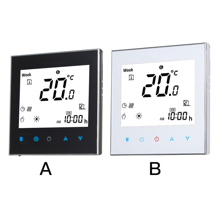 WiFi Voice Control Thermostat LCD Display Heater Temperature Controller,  Boiler Heating/Electric Heating/Water Heating Interface White BHT-1000-GB -  Walmart.com