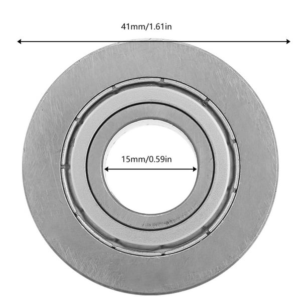 LV202, Rodamiento de Bolas 41zz, Guía de Rodillos Con Ranura en V de 15x41x20 mm, Rodamiento Sellado de Baja Fricción Para Equipos Pesados, Maquinaria Textil, Equipos