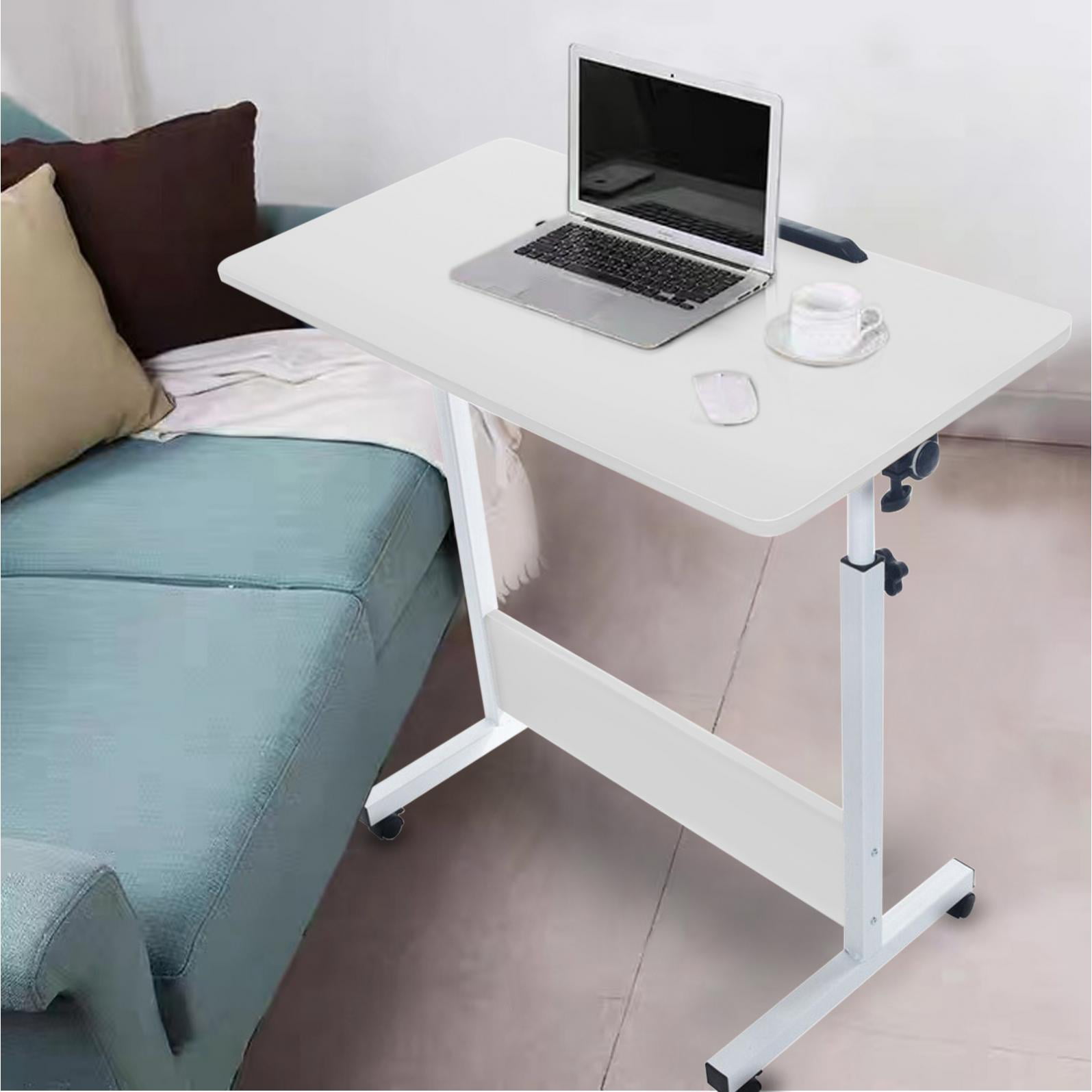 Adjustable Height Rolling Laptop Desk Sofa Bed Side Food Tray Table Stand ❉❉❉ 