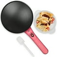 thumbnail image 5 of Electric Crepe Maker, 8-Inch Non-Stick Cooking Surface, Crepe Machine with Handle, Instant Crepe Maker, Aqua Color, 5 of 11