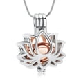 thumbnail image 2 of Keepsake Lotus with Mini Urn Pendent for Ashes and Chain Memorial Cremation Jewelry for Ashes of Loved One Urn Necklace Lockets for Human Ashes Pet Ashes Holder, 2 of 8