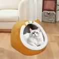 thumbnail image 6 of SLYNSHome Cat Beds for Indoor Cats,Cat Cave for Puppy and Kitten Calming Small Dog Bed with Cover Cave Cozy Warming Pet Sleeping Bag - Yellow, 6 of 7