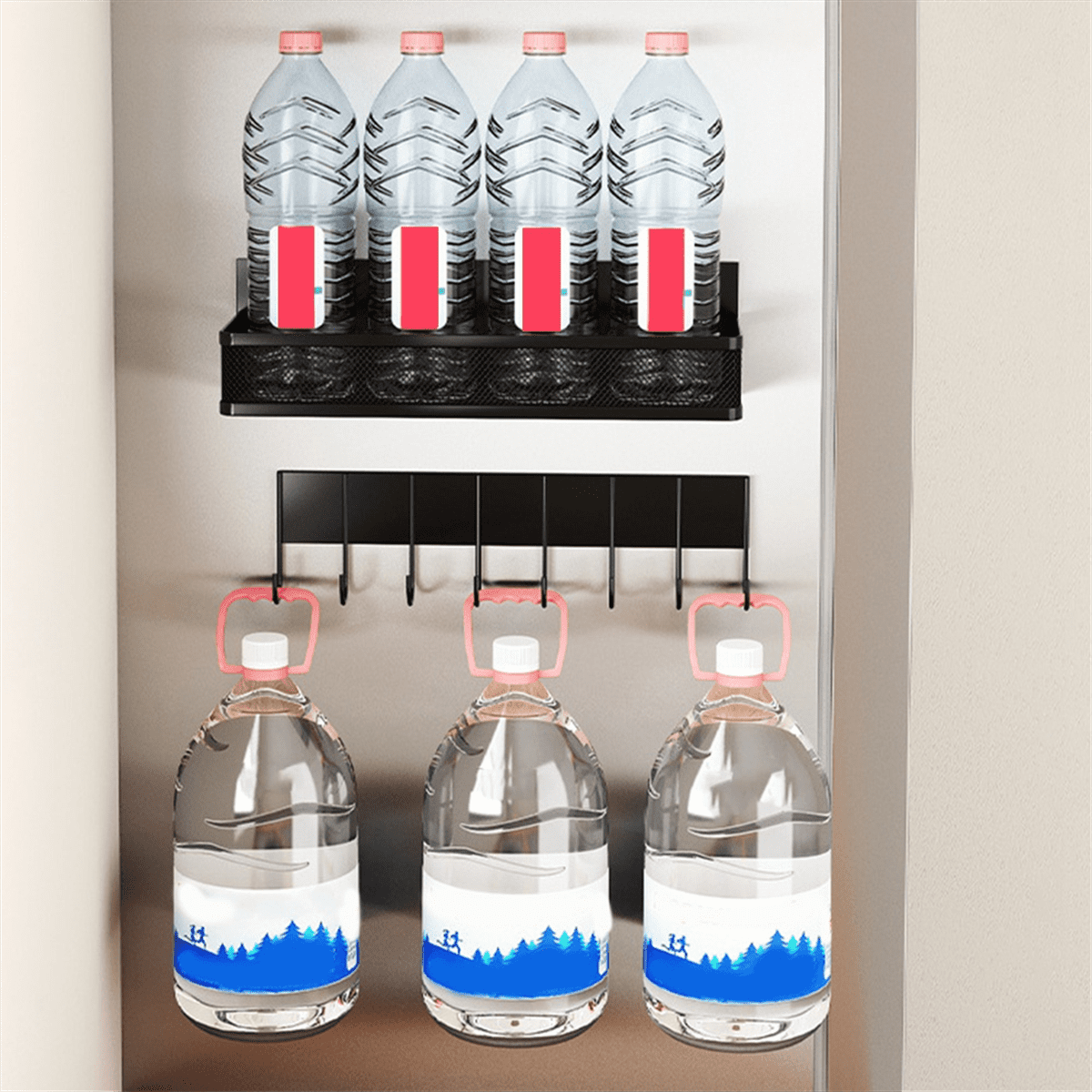 Magnetic Spice Rack for Refrigerator, Magnetic Refrigerator Organizer, Strong Magnetic Fridge Shelf, Storage Rack