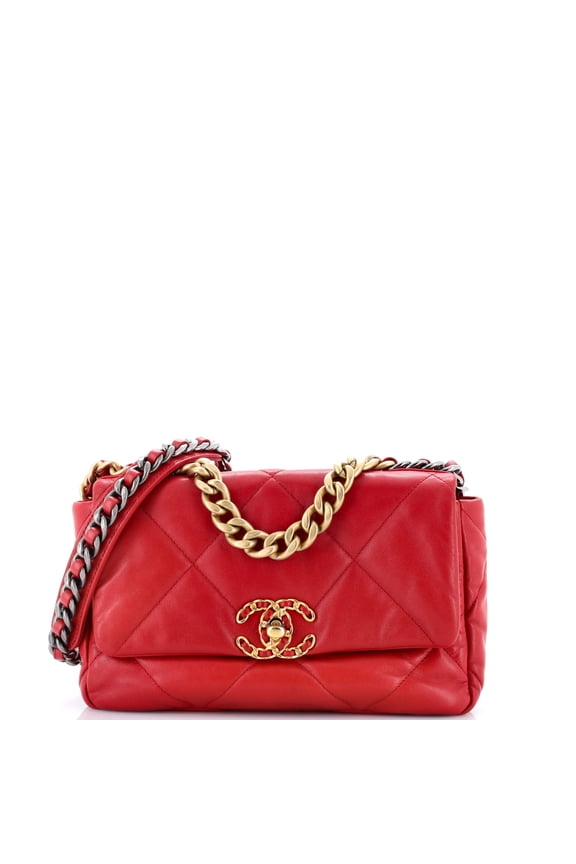 Pre-Owned 19 Flap Bag Quilted Leather Medium By Rebag