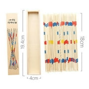 STPToys Pick Up Sticks Games Toys for 2+ Years Old,Classic Pickup Wood Sticks Retro Toys with Storage Box for Family Fun Game Birthday Present