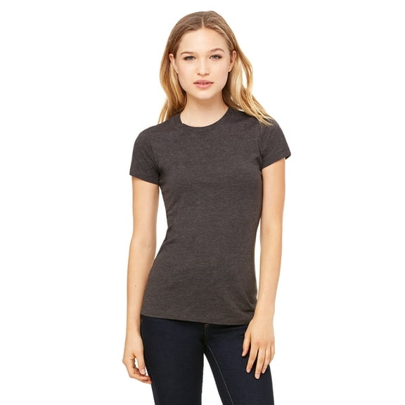Bella   Canvas Women's The Favorite Tee , 6004 , DRK GREY HEATHER , Small