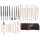 thumbnail image 1 of 30 Uds Herramientas de alfarería punta taladro pluma cuchillo de tallado arcilla suave reparación suministros para hacer arcilla, 1 of 8