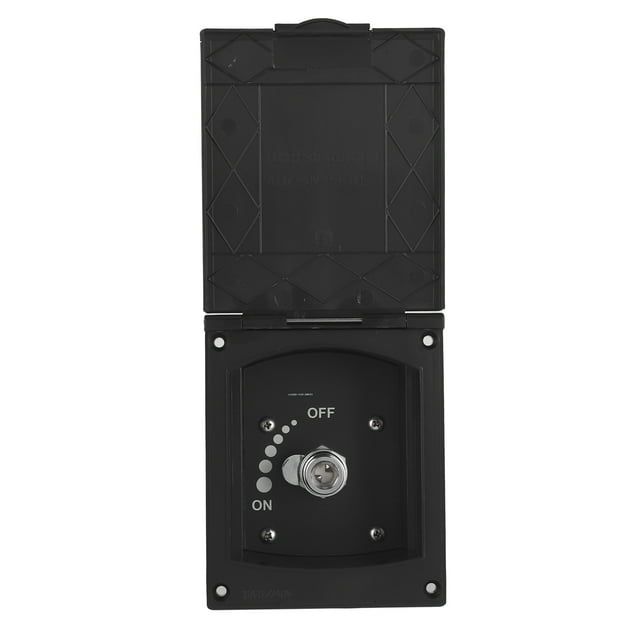 Boîte de Douche Extérieure, Boîte de Douche Extérieure Volume d'Eau Réglable Noire pour Navires pour pour Véhicules Récréatifs