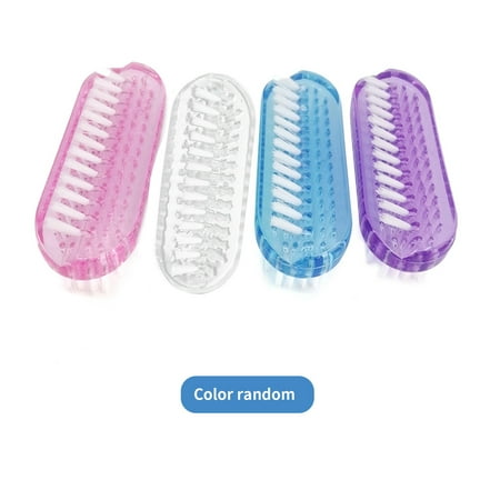 

4pcs Nail Brush Cleaning Tool Double Sided Random Color Kitchen Dirt Home