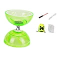 thumbnail image 3 of Juego de diábolo chino para niños, resistente, con bolsa de almacenamiento, regalo, doble rueda, profesional, para escenario infantil L Verde, 3 of 10