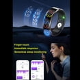 thumbnail image 4 of Touch Smart Ring, Multifunctional Rustproof Stainless Steel Lightweight Sleep Tracker Ring  for Cycling Running ID 17.7mm,ID 18.9mm,ID 20.4mm,ID 21mm,ID 21.6mm, 4 of 7