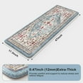 thumbnail image 2 of Cushioned Anti Fatigue Mats for Kitchen Floor, Comfort Kitchen Floor Mats Non Slip Kitchen Rugs for Office, Laundry, Sink, 17\u201dx47\u201dAqua Standing Desk Mat Waterproof, 2 of 6