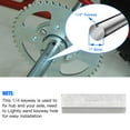 thumbnail image 5 of 40/41/420 Chain Sprocket 48 Tooth with 1" Bore 1/4 Keyway Go Kart Sprocket Hub Replacement for Predator 212cc 196cc Go Cart Mini Bike Powersports Parts, 5 of 9